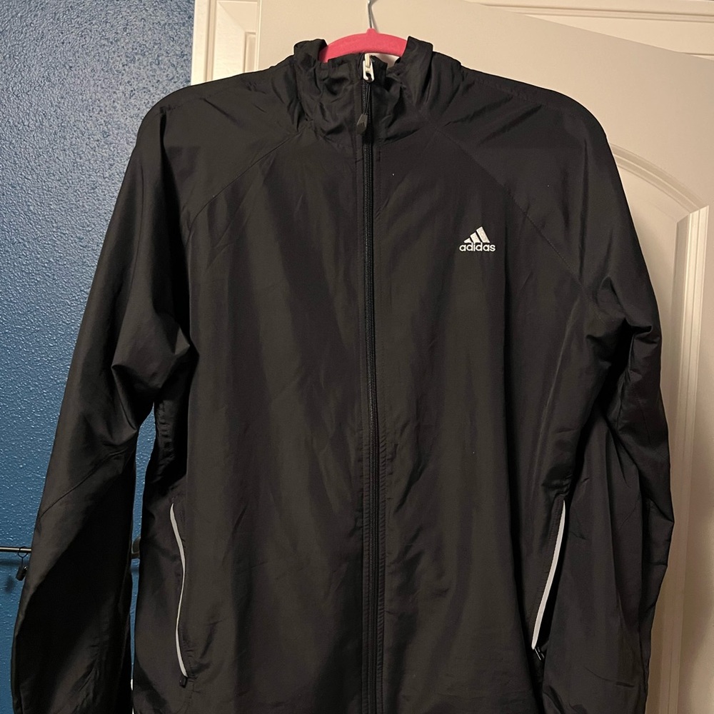 Black Large Adidas wind breaker